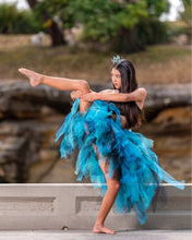 Teal & Black Lace High Low style Tutu