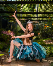 Blue & Black Lacey High Low style Tutu
